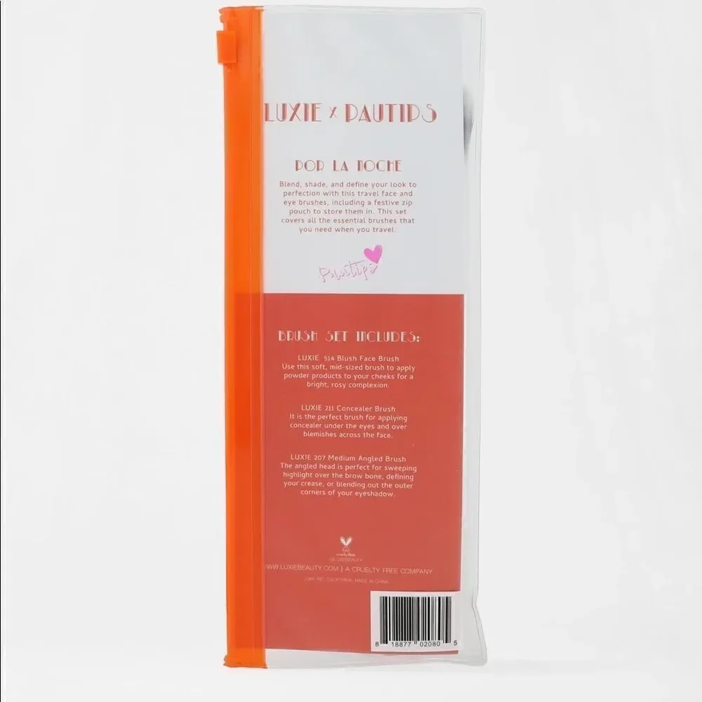 NIP Luxie‎ Pautips Por La Noche Makeup Brush Set, NEW IN PACKAGE
